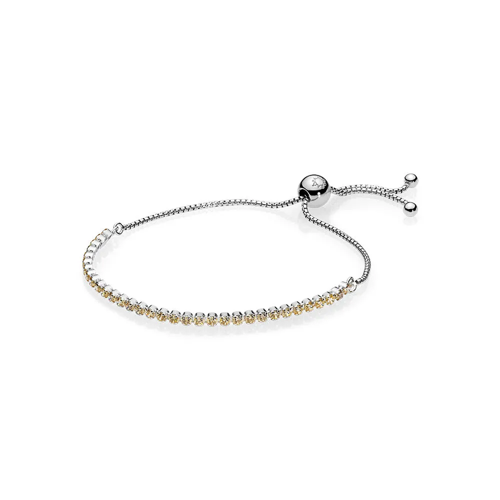 Pandora Golden Sparkling Strand Bracelet - 590524CCZ