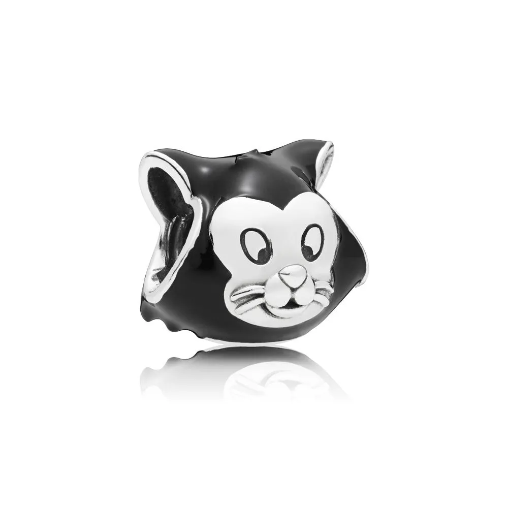 pandora disney figaro silver charm with black enamel 797488en16