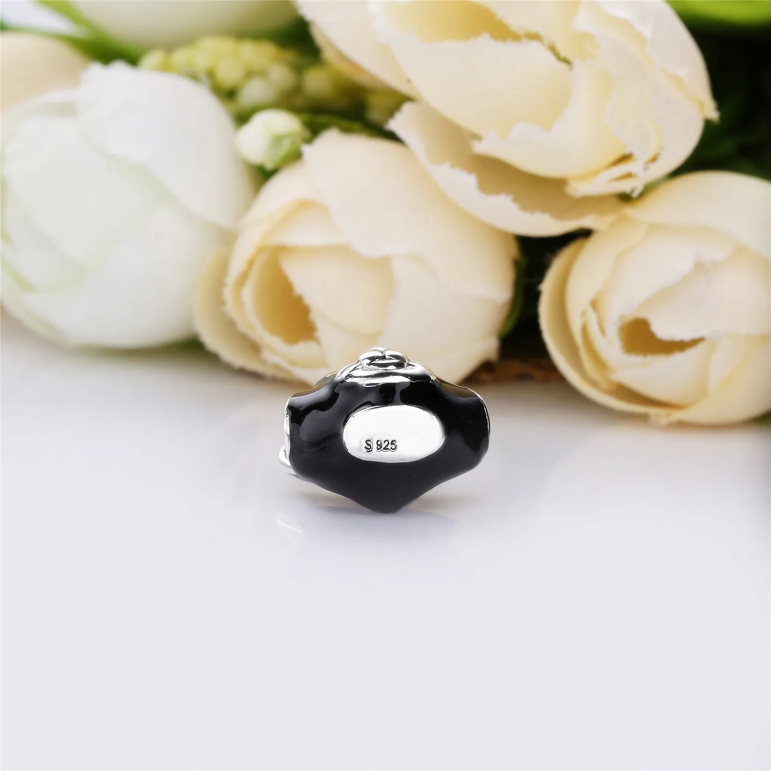 Pandora Disney Figaro silver charm with black enamel - 797488EN16