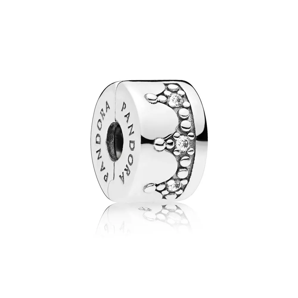 PANDORA Dazzling Crown Clip, Clear CZ - 797634CZ