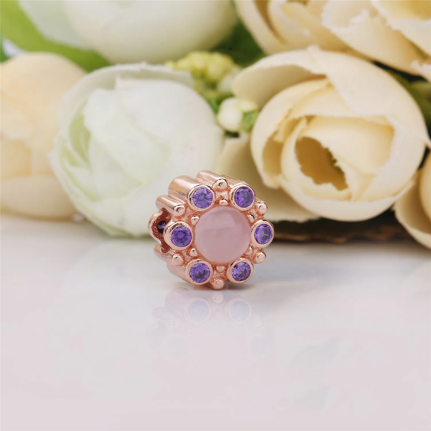 Heraldic Radiance Charm, PANDORA Rose™ & Pink & Purple Crystals - 787658NPM