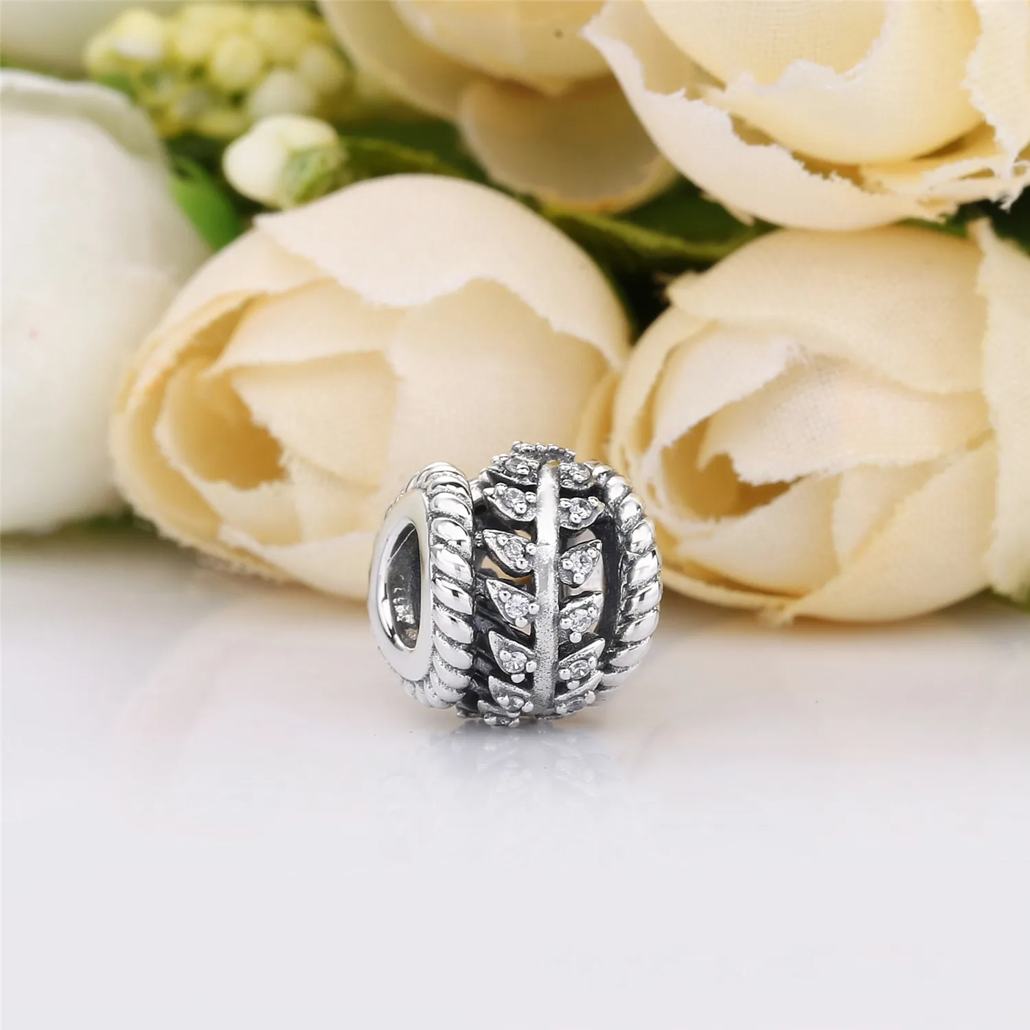 Pandora Seeds silver charm with clear cubic zirconia - 797597CZ