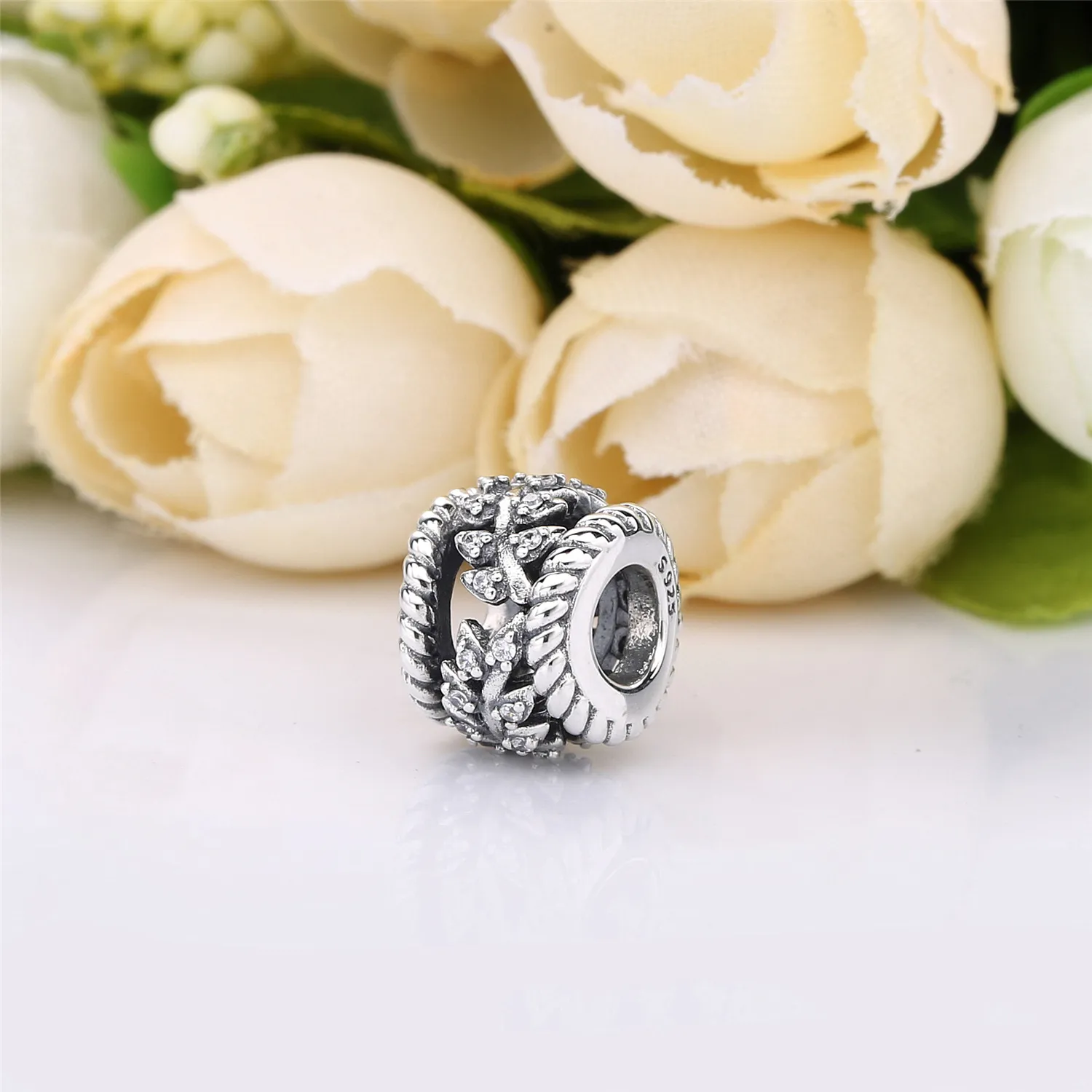 Pandora Seeds silver charm with clear cubic zirconia - 797597CZ