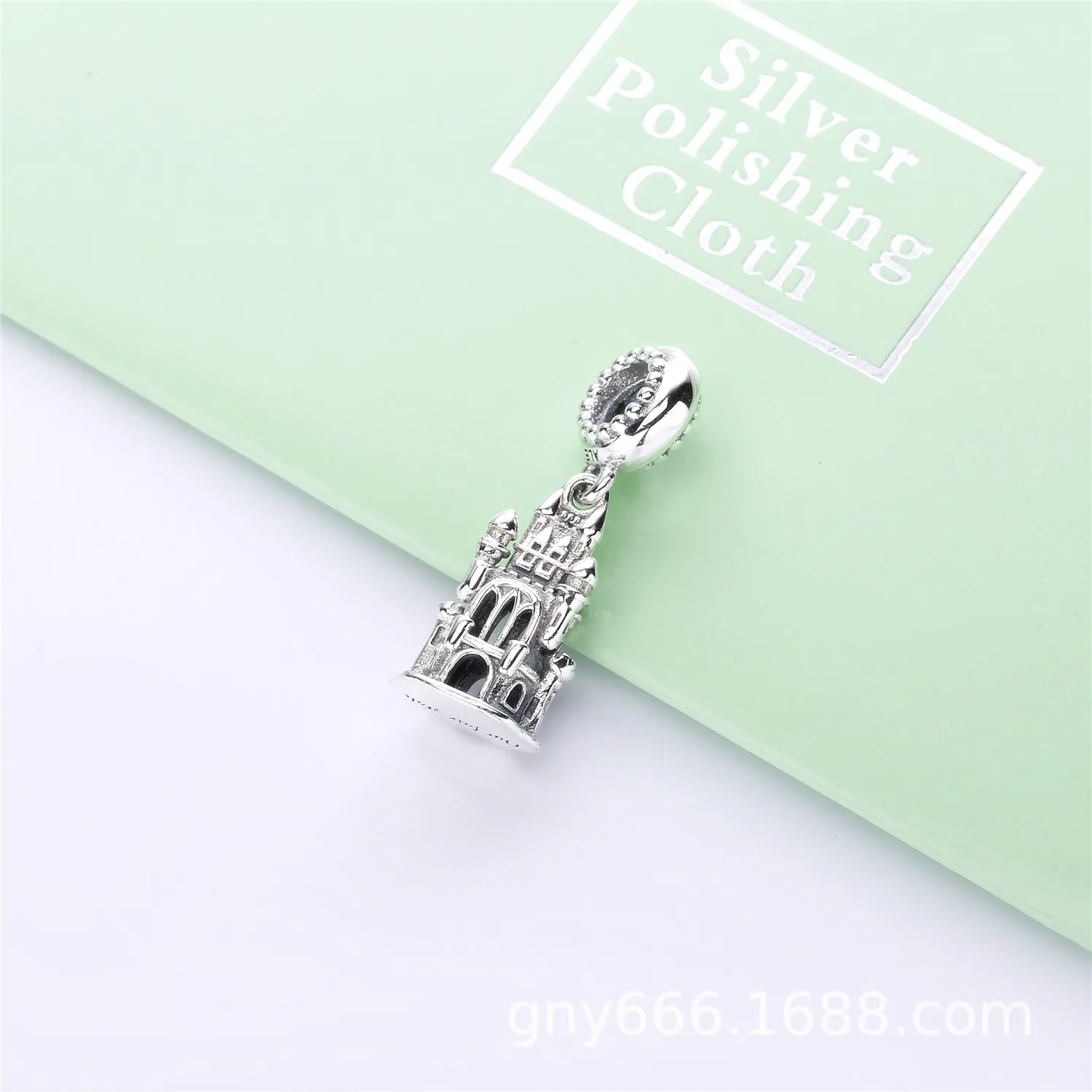 Pandora Slottssølv dingler med klare cubic zirconia - 797651CZ