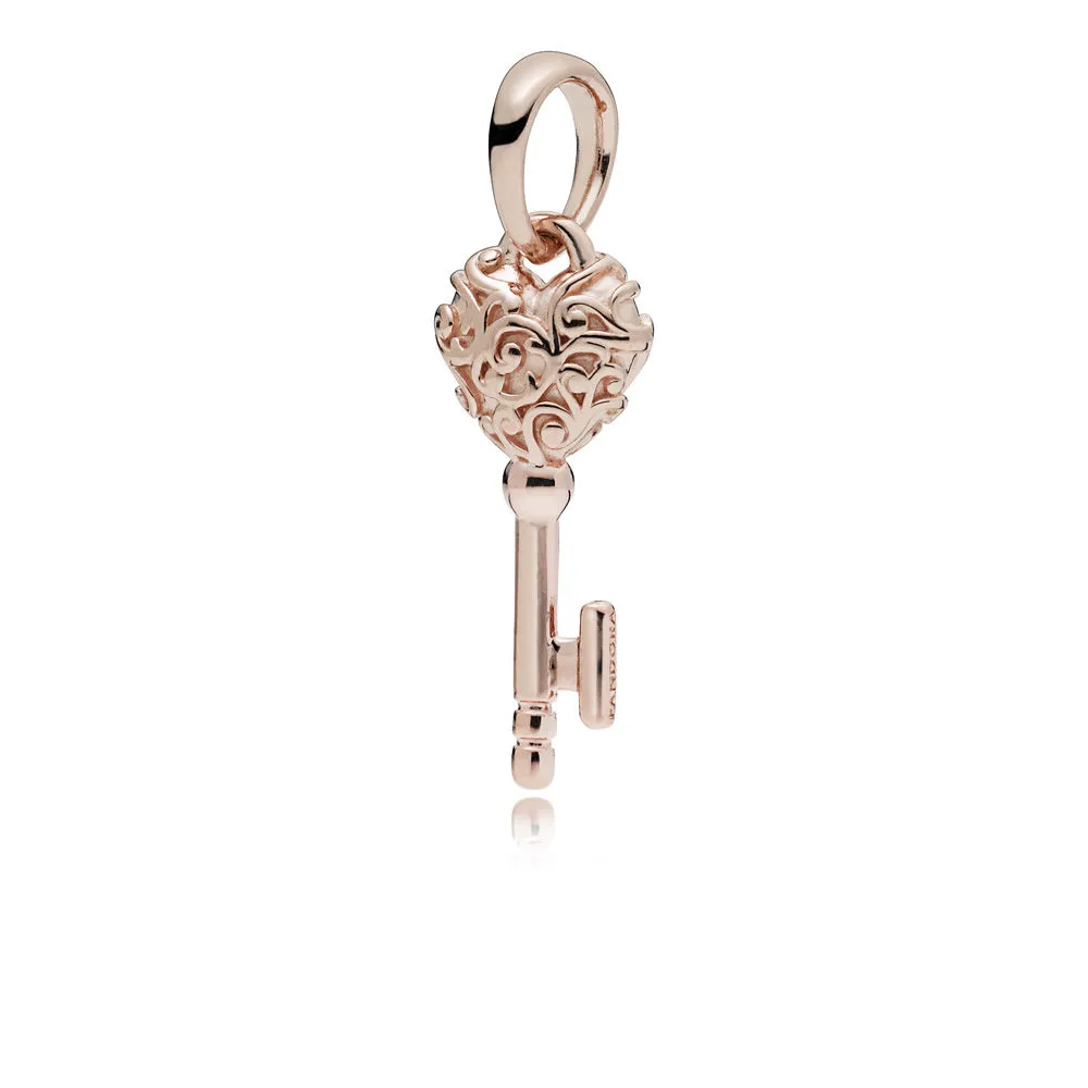 Regal pattern key PANDORA Rose pendant - 387725