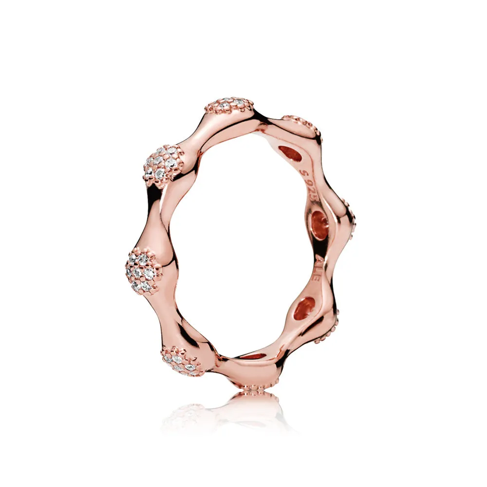 Modern LovePods PANDORA Rose ring with clear cubic zirconia - 187295CZ