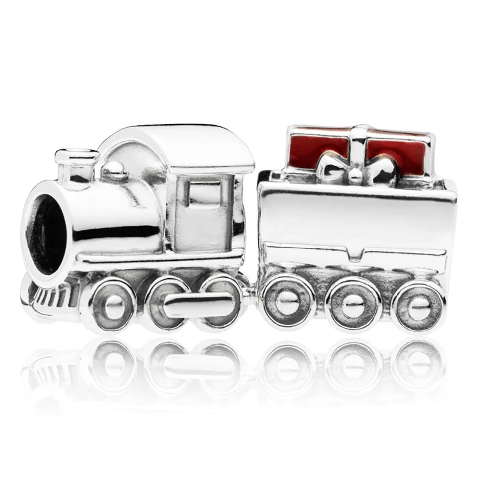 Pandora Christmas train silver charm with red enamel - 797519EN27