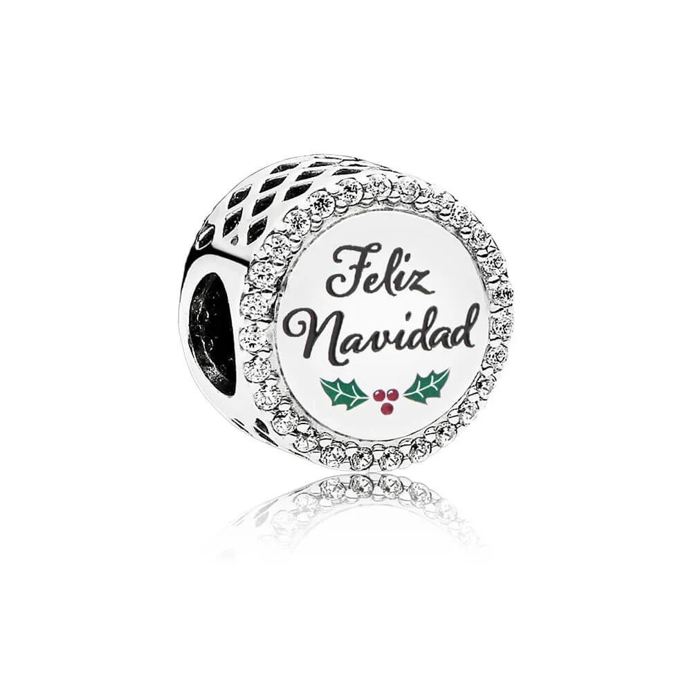 PANDORA Feliz Navidad Dangle Charm, Blandet emalje - ENG792016CZ_22