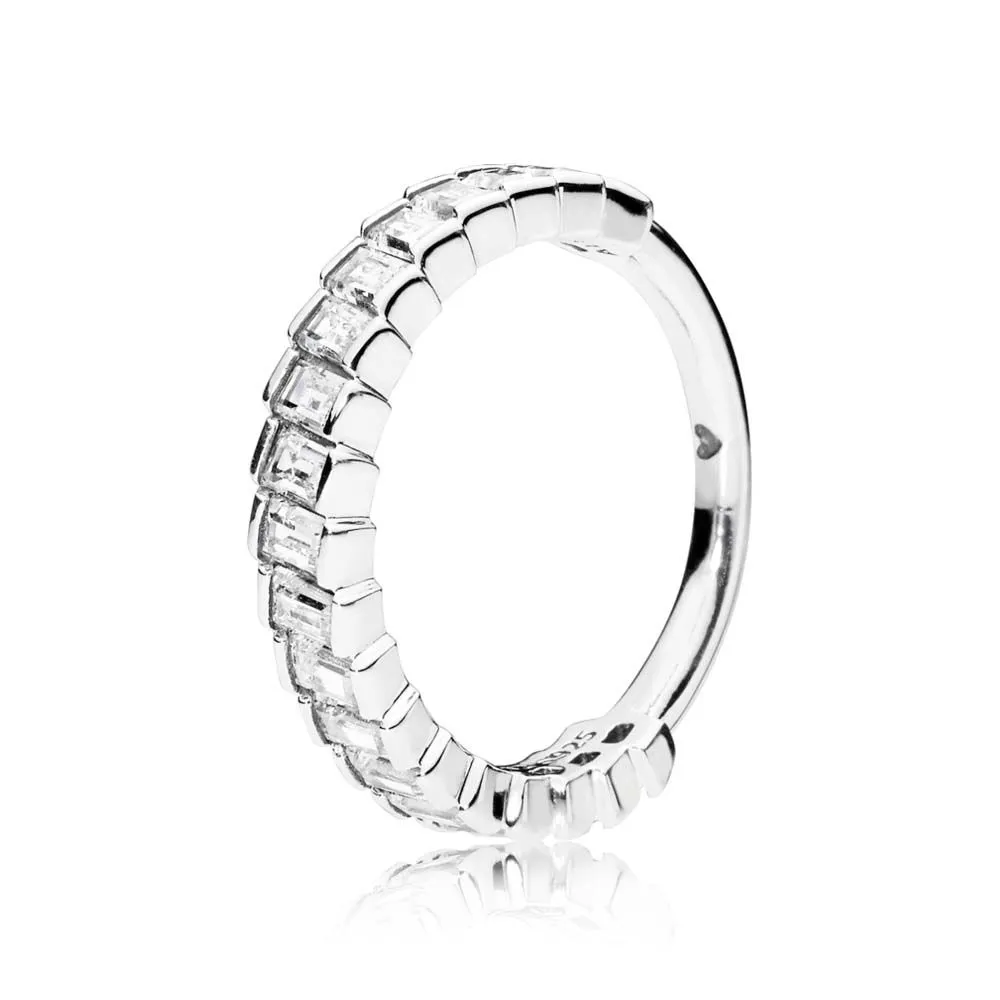 Pandora Ice cube silver ring with clear cubic zirconia - 197744CZ