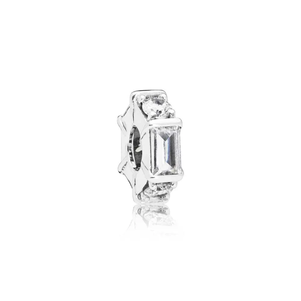 pandora isbit sølv avstandsstykke med klar cubic zirconia 797529cz