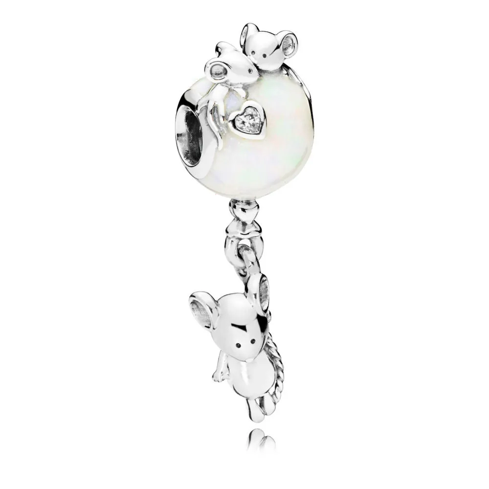 Butterfly Pandora Shine anheng med klare cubic zirconia - 797240EN23