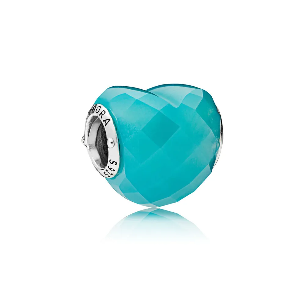 Pandora Blue Shape of Love Charm - 796563NSC