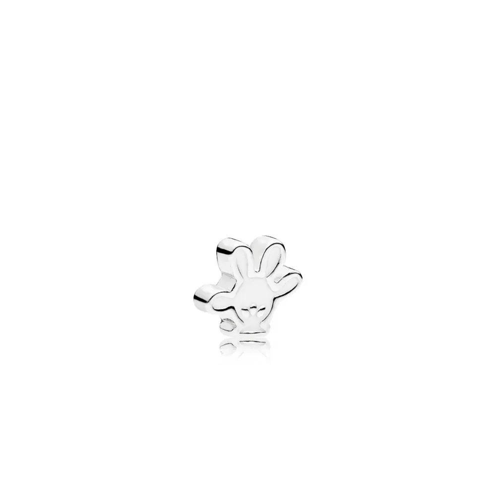 Pandora Disney Mickey glove silver petite element with white enamel - 796349EN12