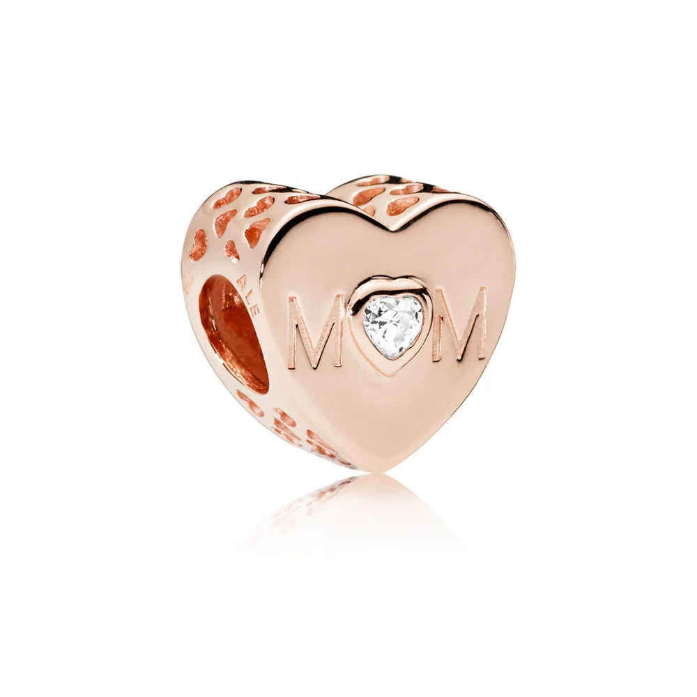 Mother Heart in PANDORA Rose™ Charm - 781881CZ