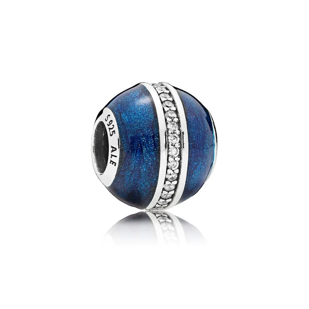 pandora midnight blue orbit charm 796377en63