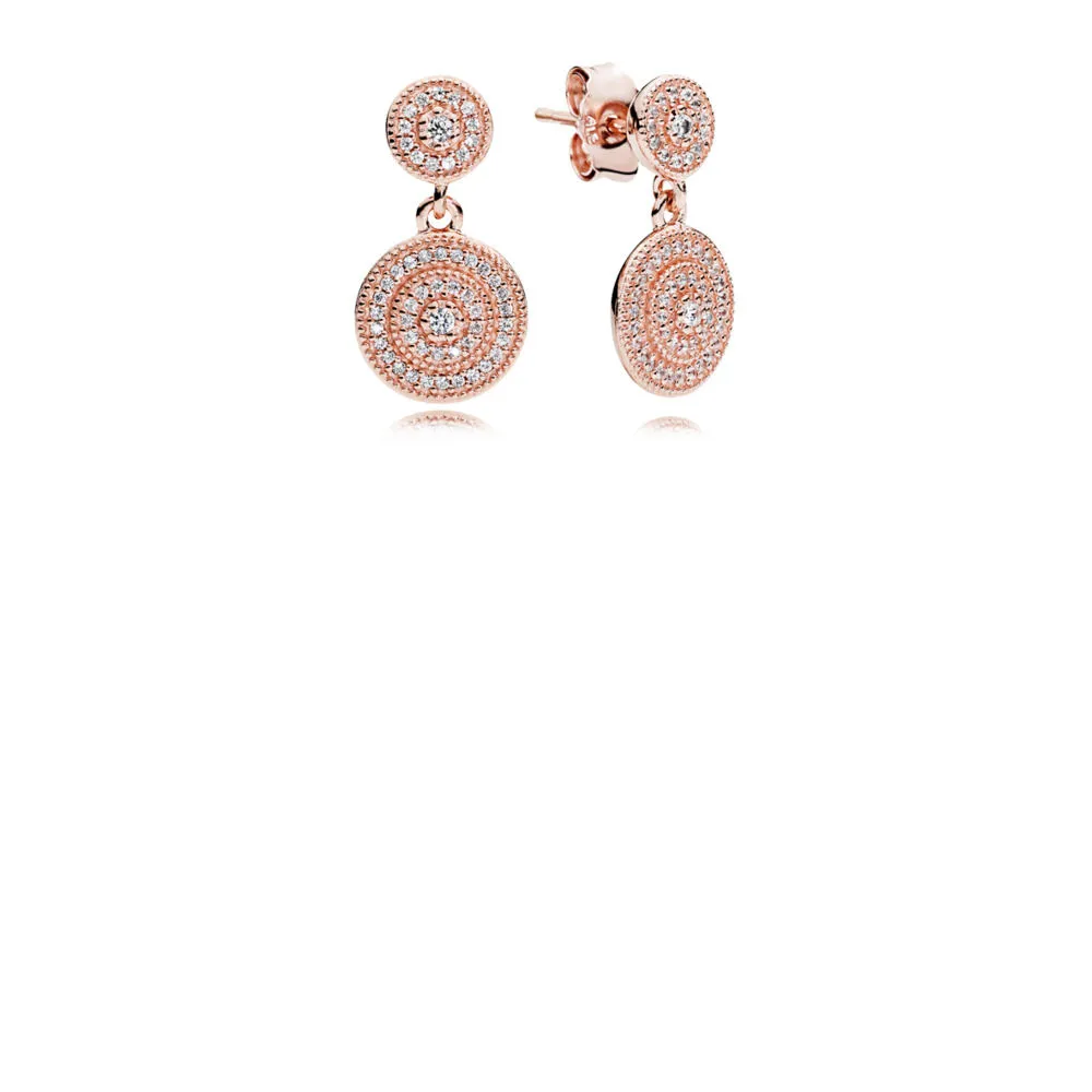 PANDORA Rose earrings with clear cubic zirconia - 280688CZ