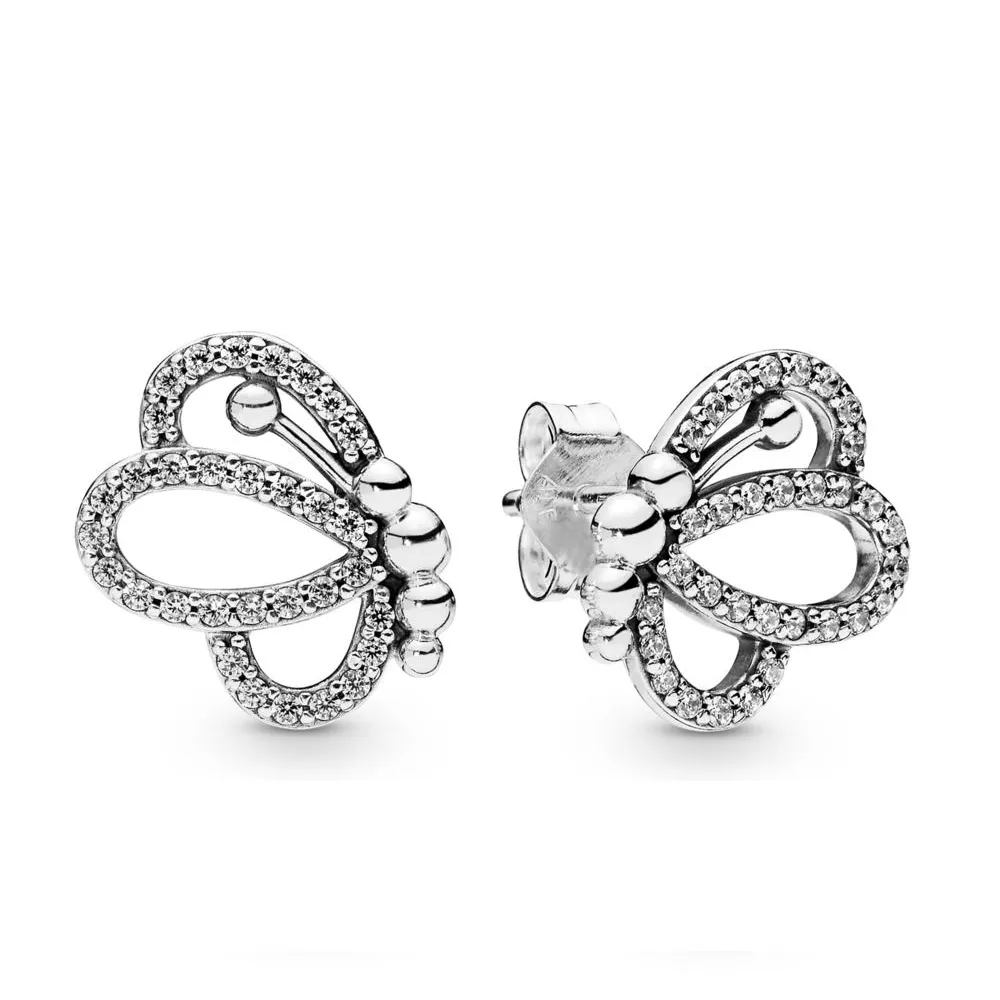 PANDORA Butterfly Outlines øredobber - 297912CZ