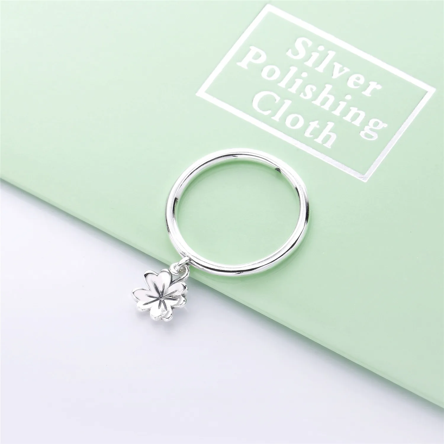 Pandora Dangling clover silver ring - 197938