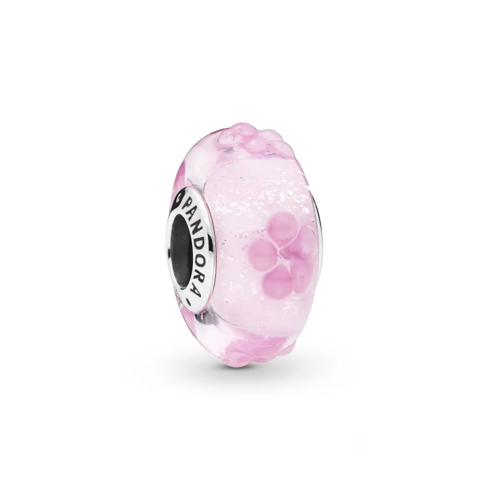 PANDORA Rosa Blomster Glass Charm - 797901