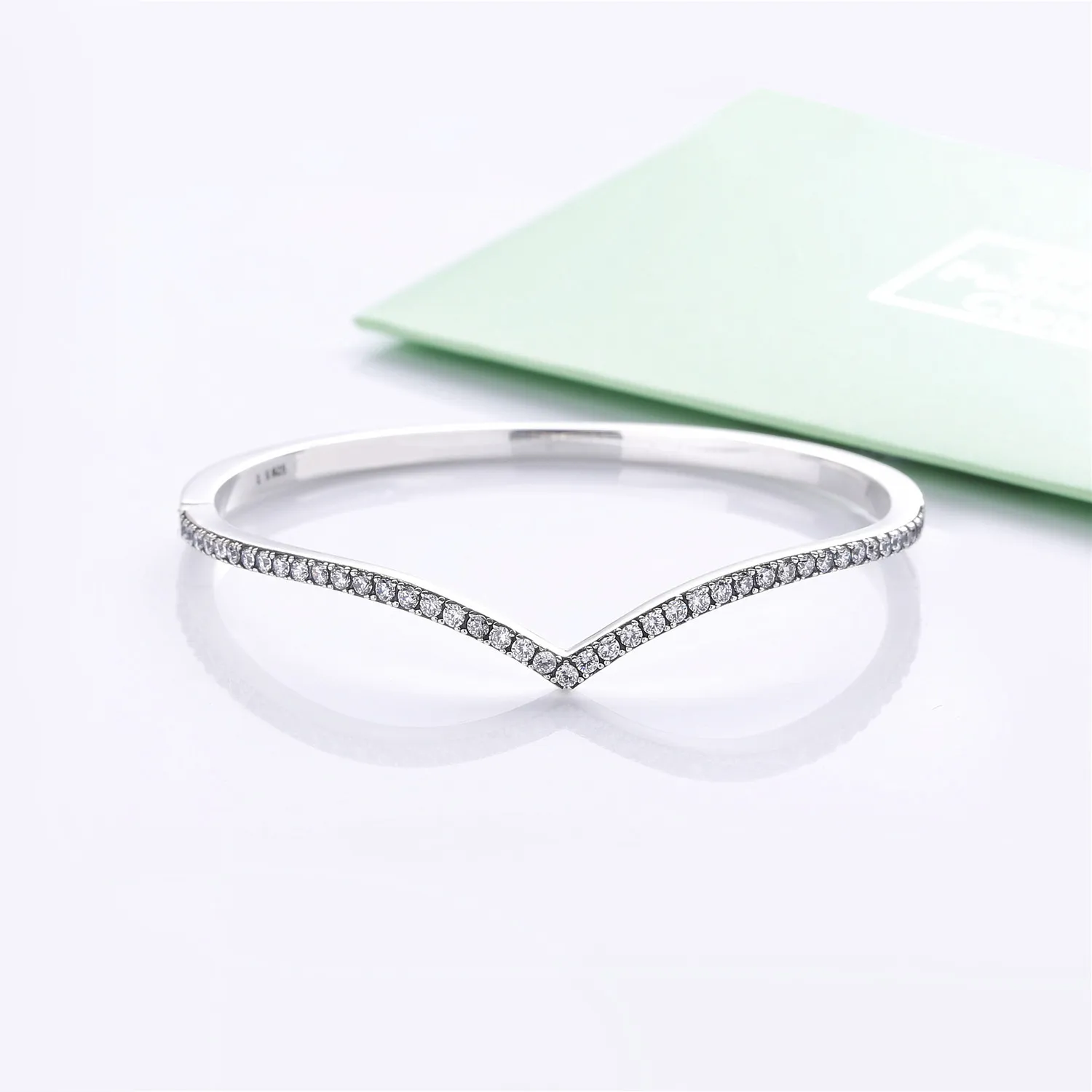 PANDORA Shimmering Wish Bangle in Sterling Silver - 597837CZ