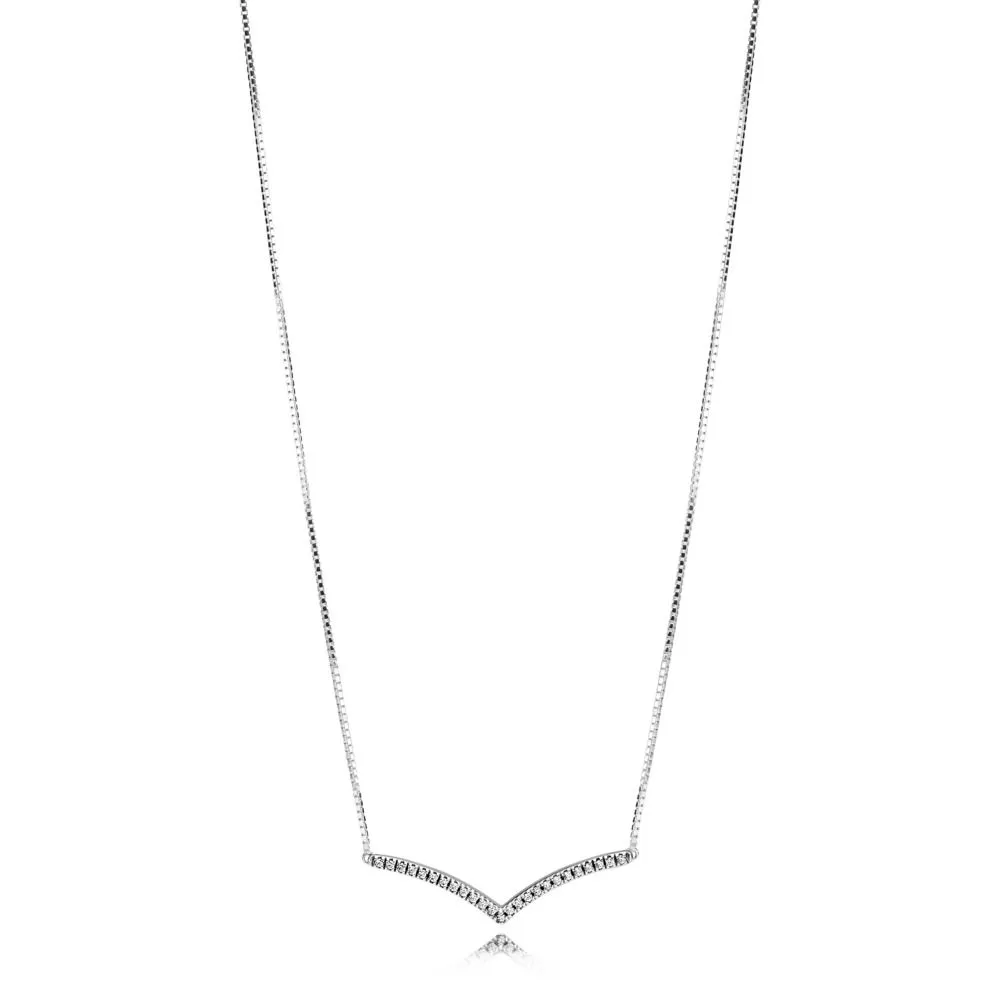 PANDORA Shimmering Wish Necklace in Silver - 397802CZ