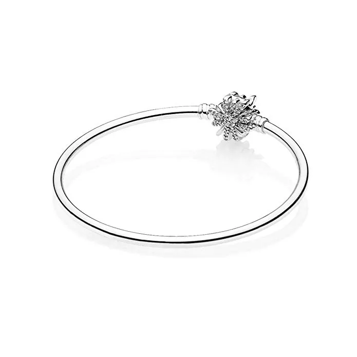 Pandora Limited Edition, Moments Silver Bangle, Fireworks Clasp - 597763CZ