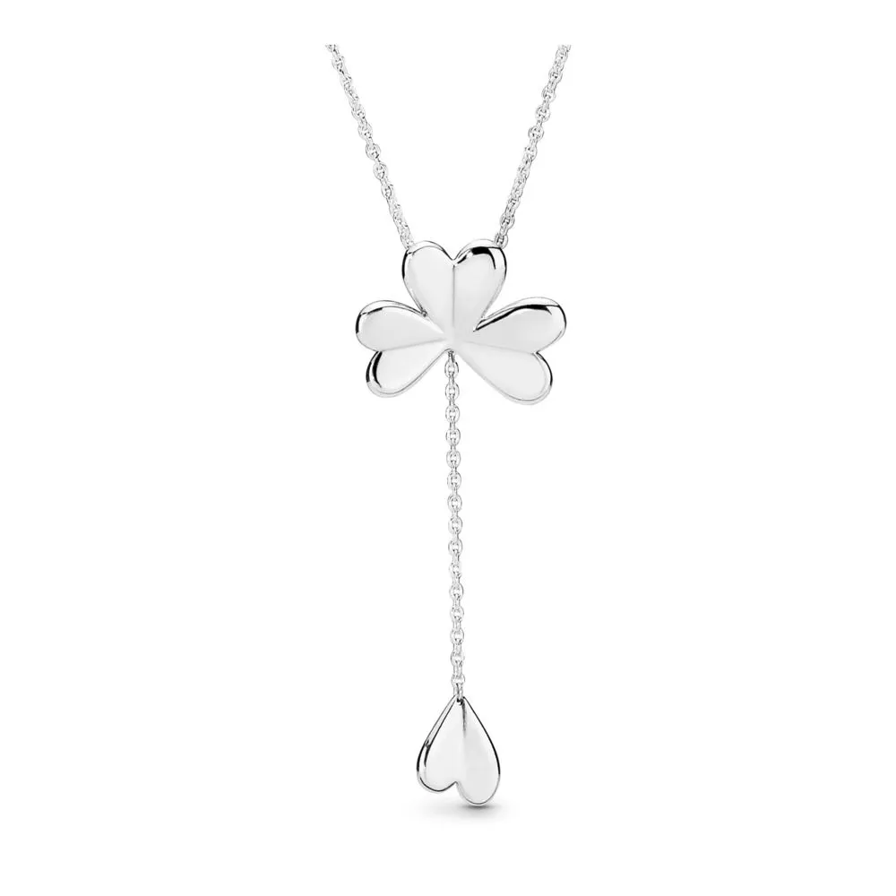 Pandora Clover silver Y-necklace - 397925