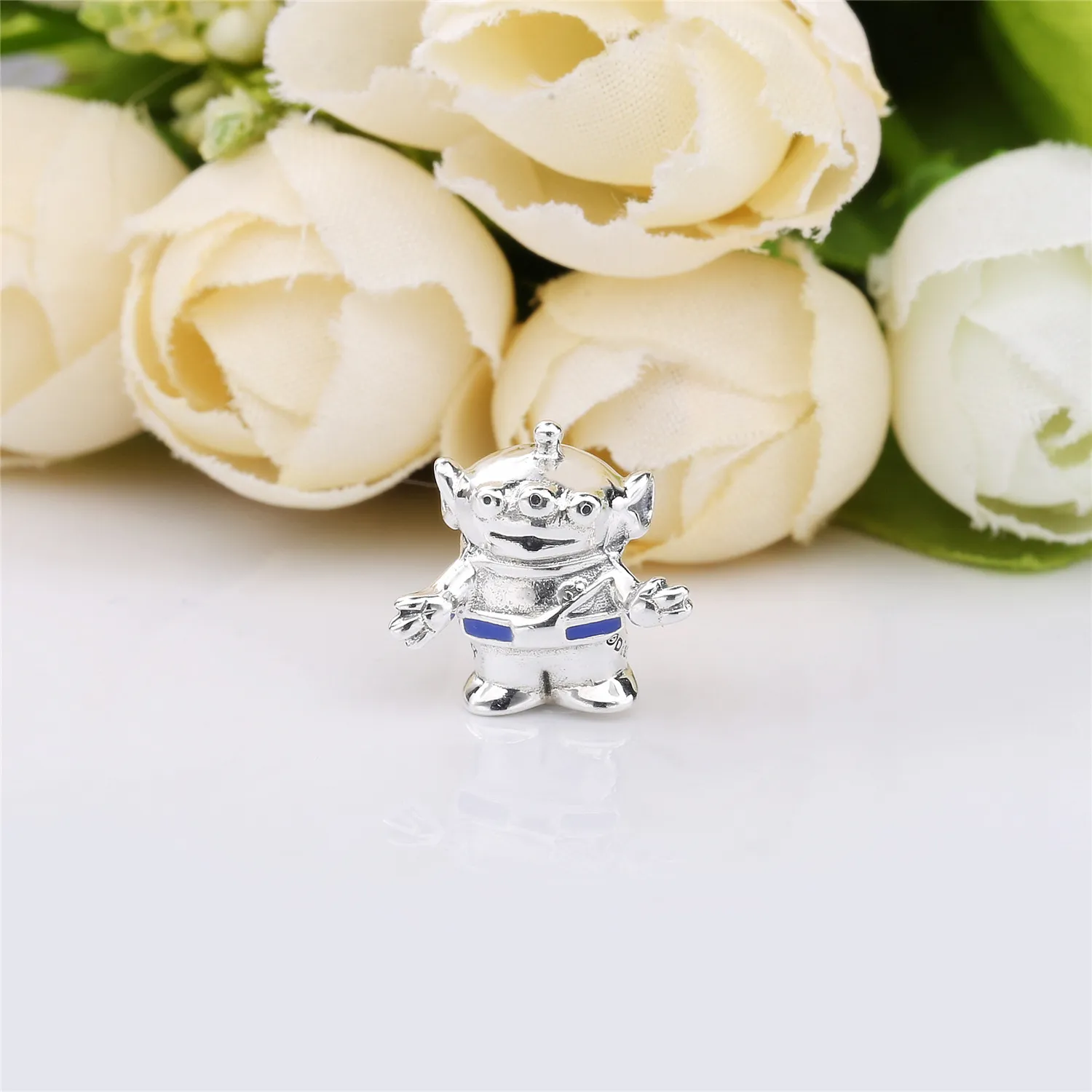 Pandora Disney Aliens silver charm with blue enamel - 798045EN82