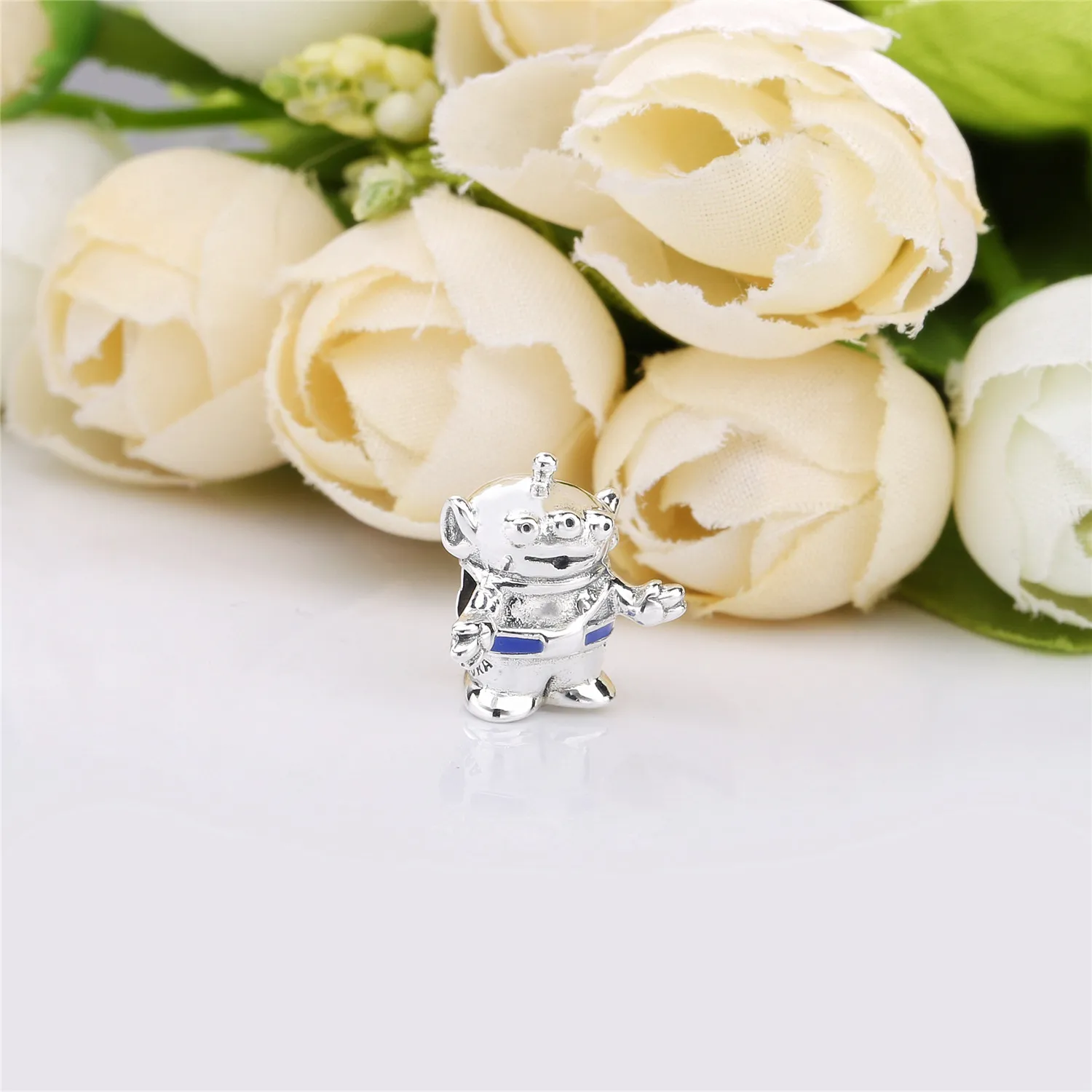 Pandora Disney Aliens silver charm with blue enamel - 798045EN82