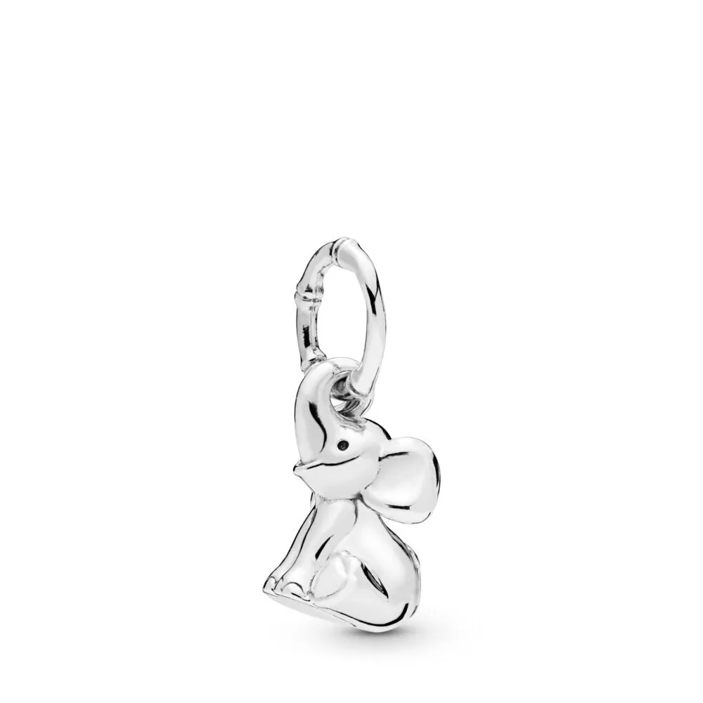 pandora elephant silver dangle charm 798069