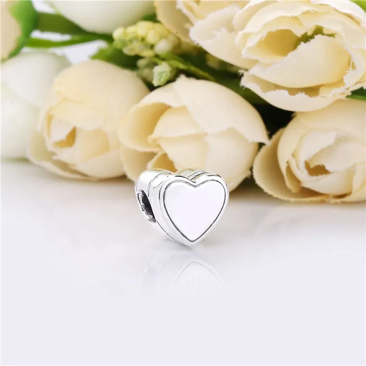 Pandora Heart gift box silver charm with clear cubic zirconia - 798072CZ