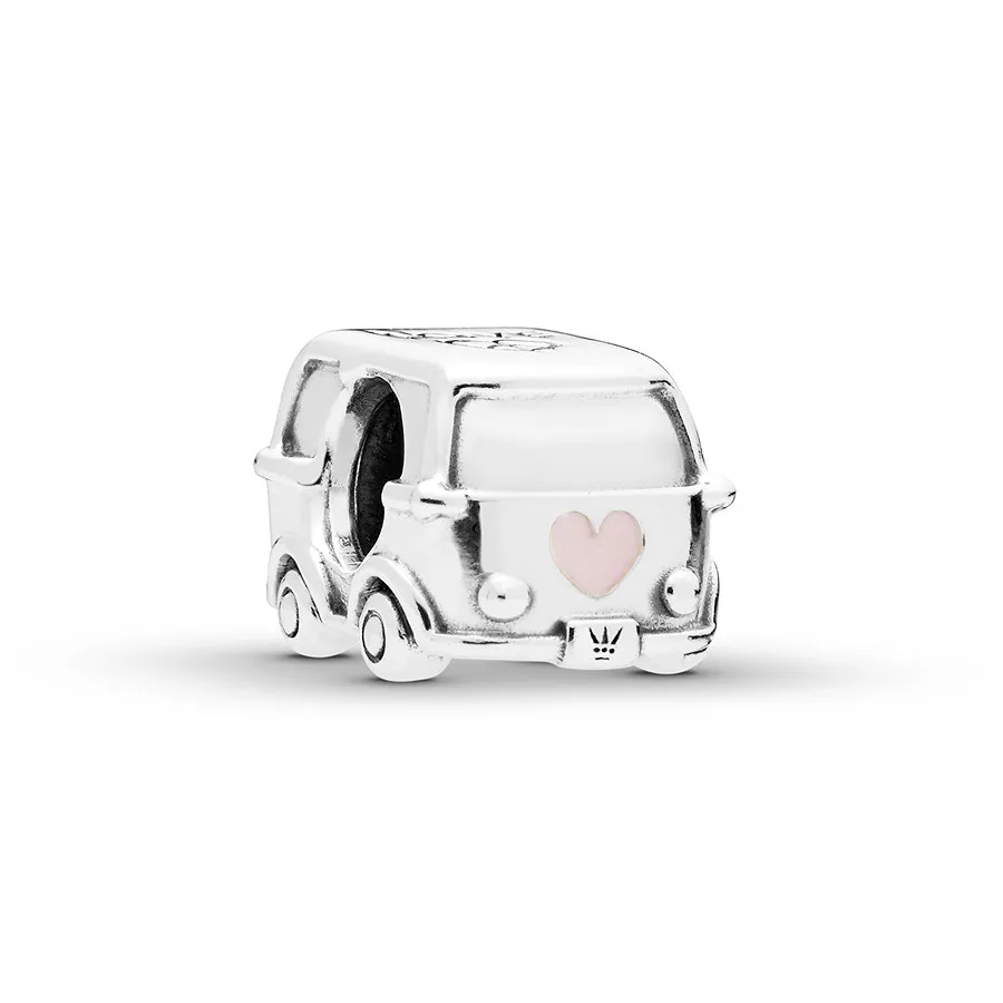 Pandora Old school van silver charm with pink enamel - 797871EN160