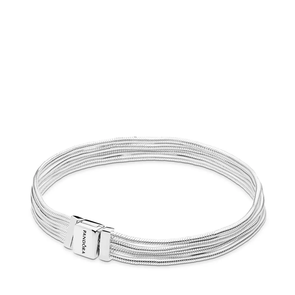 Pandora Reflexions multi snake chain silver bracelet - 597943