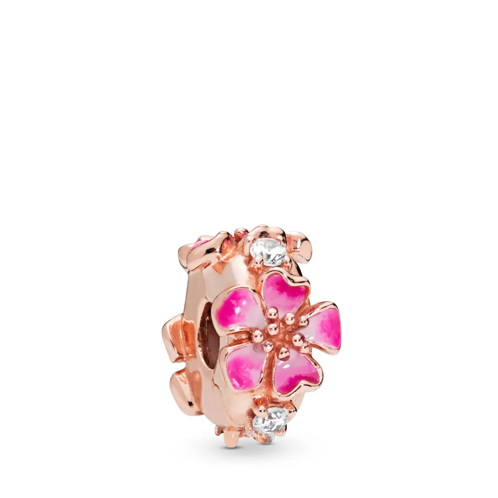 Pandora Rosa Ferskenblomst Klemmecharm - 788099CZ