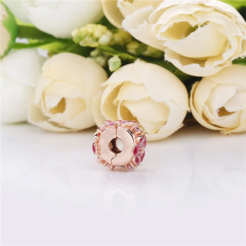 Pandora Rosa Ferskenblomst Klemmecharm - 788099CZ