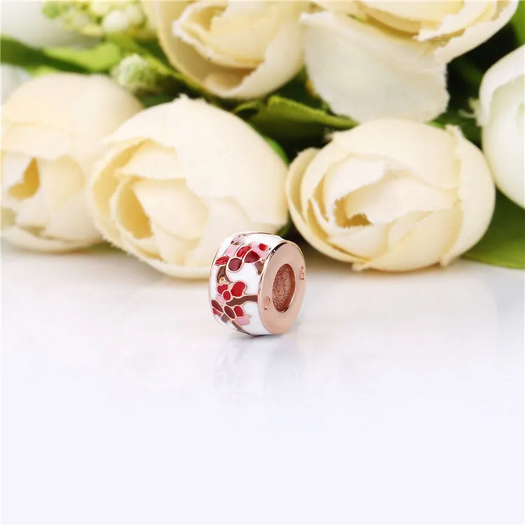 Pandora Rosa Ferskenblomst Mellomledd Charm - 788111ENMX