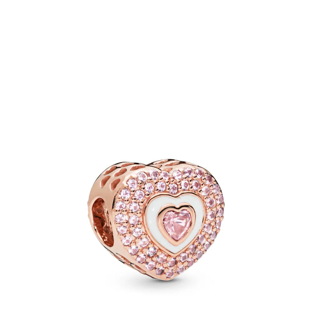 pandora rosa pavéhjerte charm 788097npr