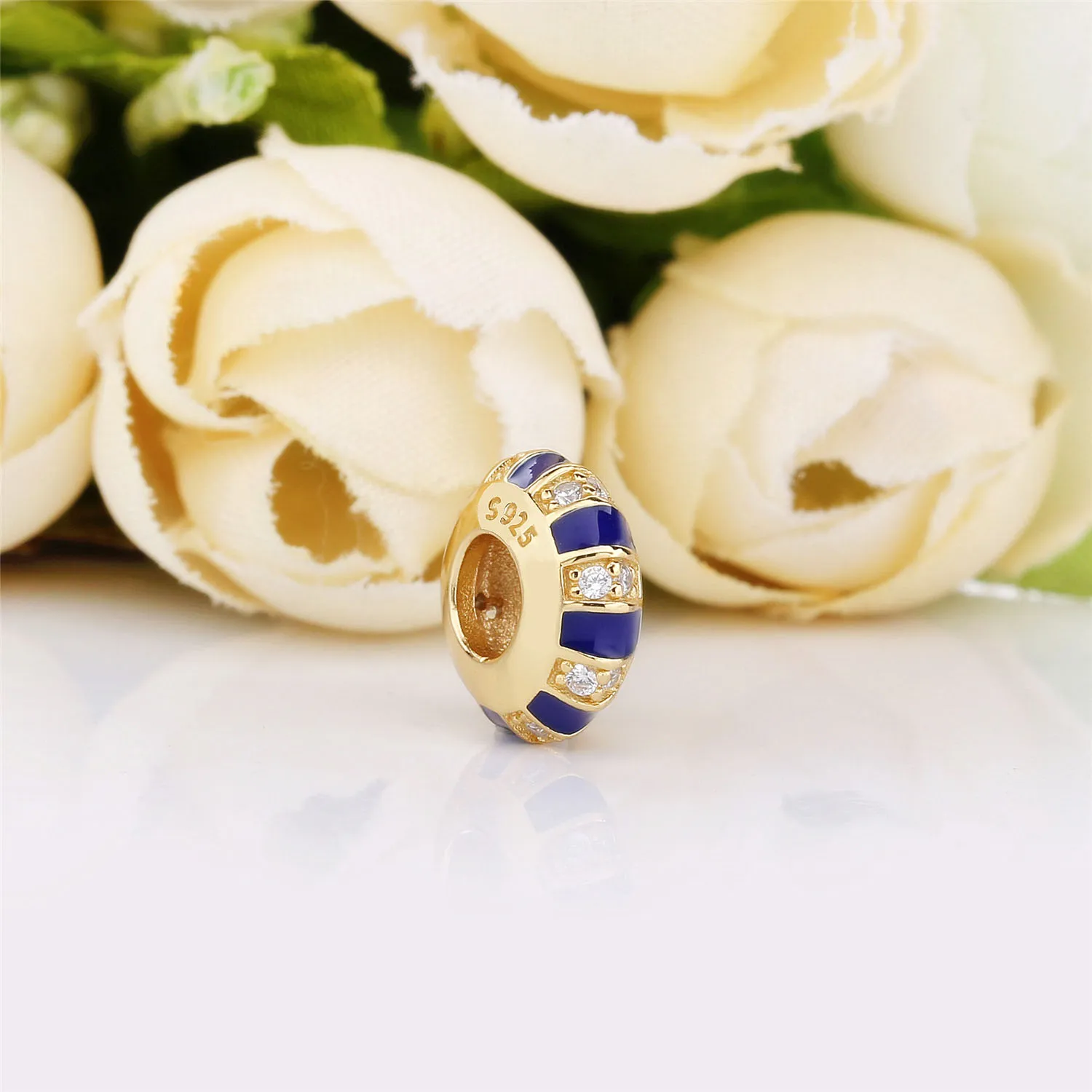 Exotic Stones & Stripes Spacer, Pandora Shine™ - 768029CZ