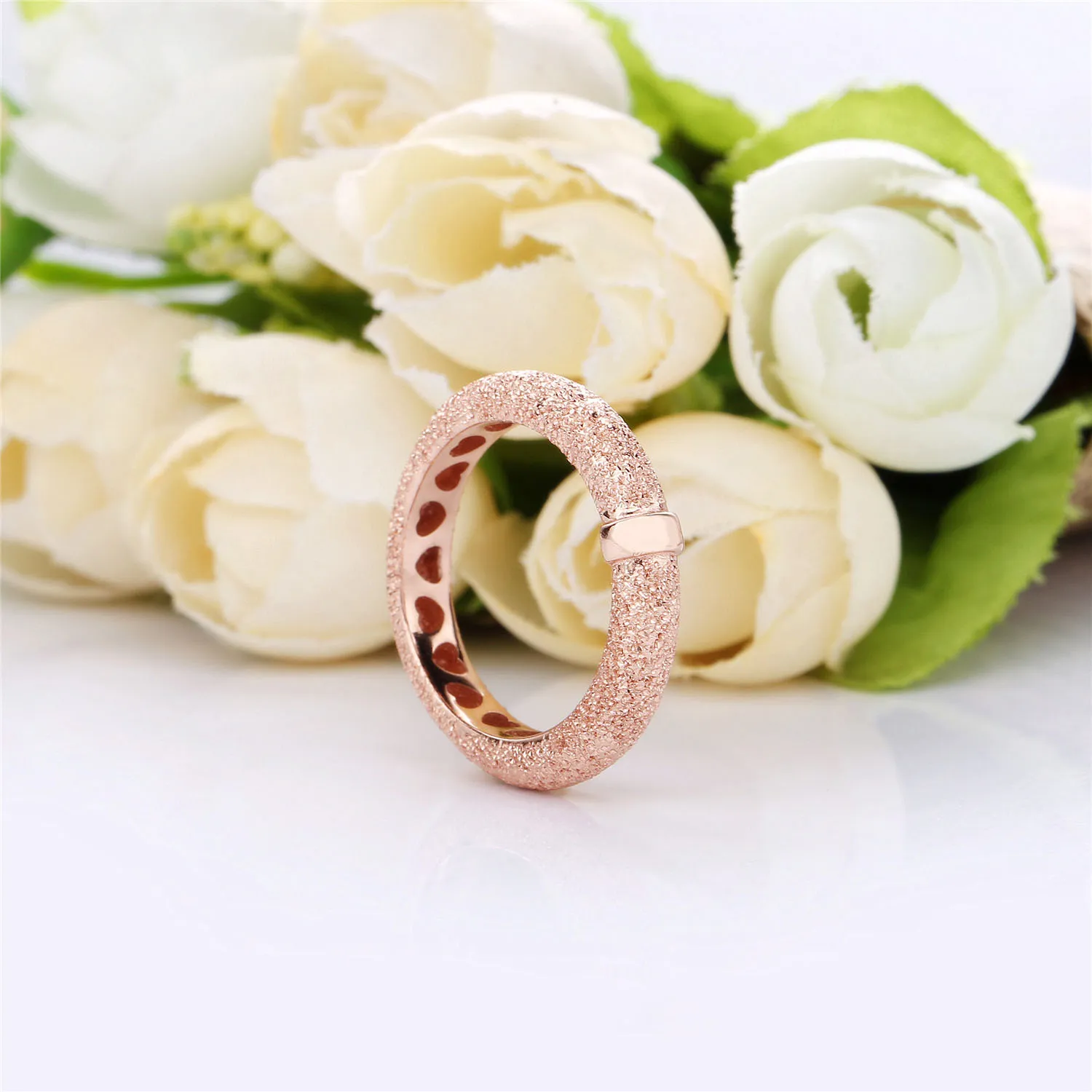 Ring in diamond-pointed Pandora Rose - 187954