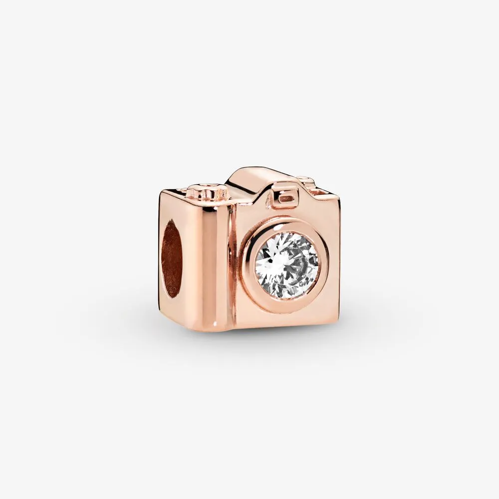 Camera PANDORA Rose charm with clear cubic zirconia - 787986CZ