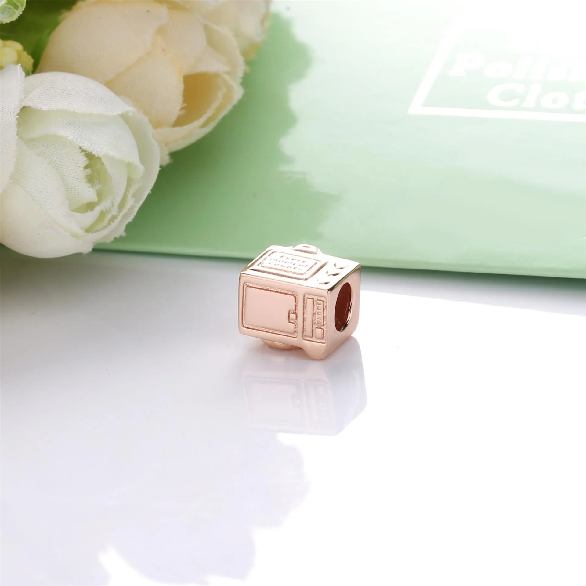 Camera PANDORA Rose charm with clear cubic zirconia - 787986CZ