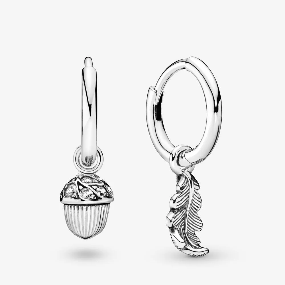 Pandora Acorn & Leaf Hoop øreringer - 298603C01