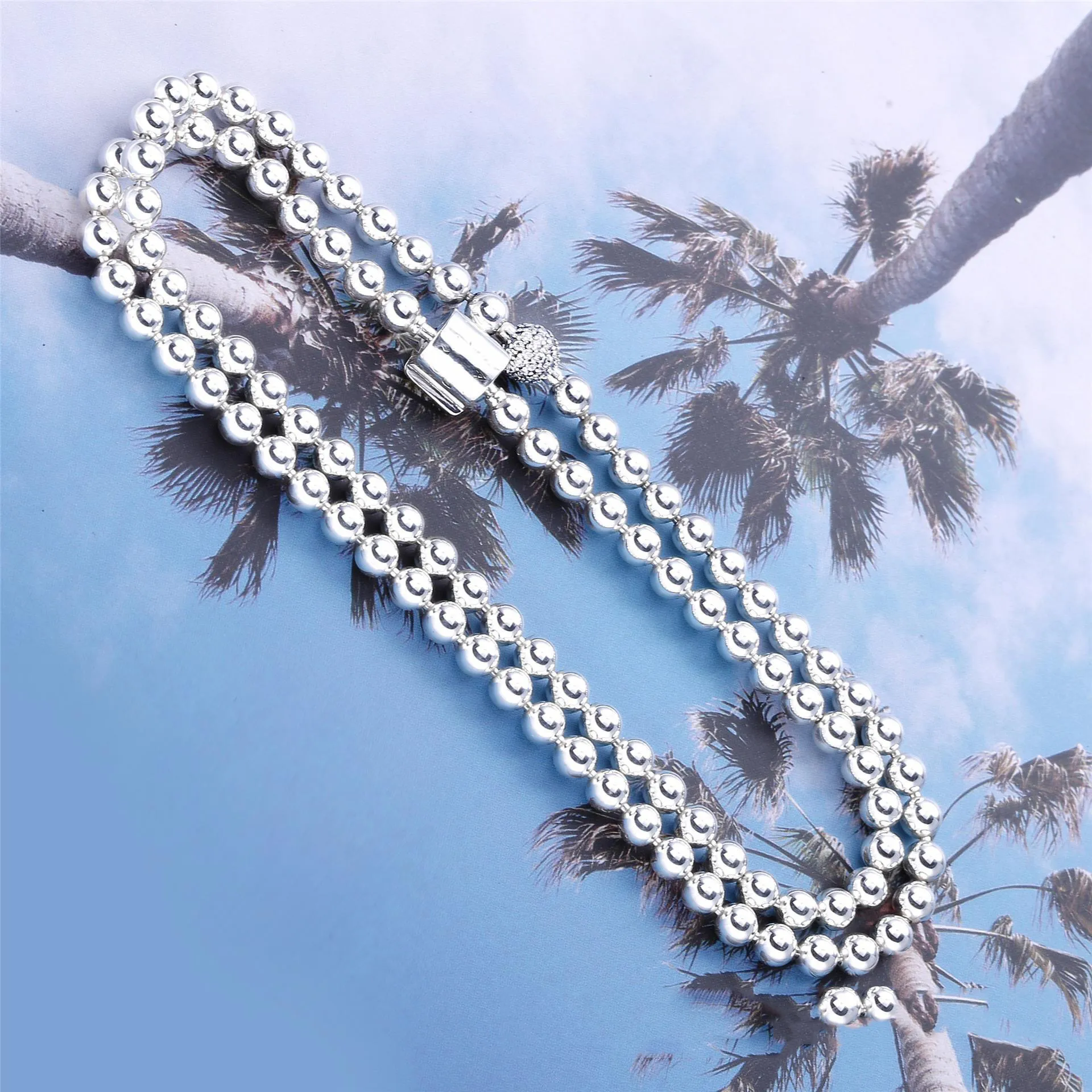 Pandora Beads & Pavé halskjede - 398565C01