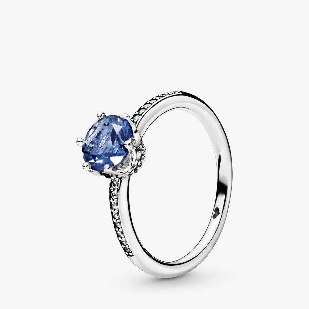 Pandora Blue Sparkling Crown ring - 198289NSWB