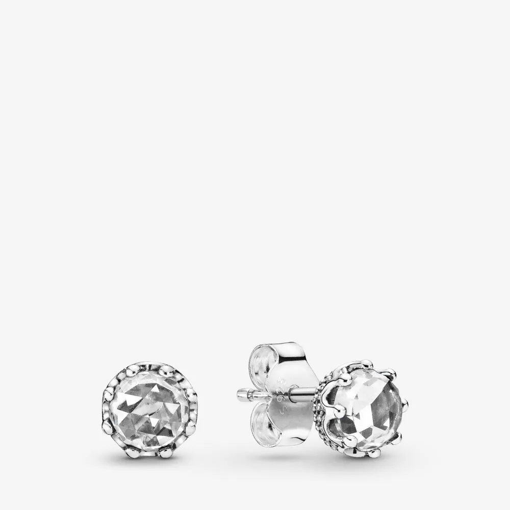 Pandora Clear Sparkling Crown øredobber - 298311CZ