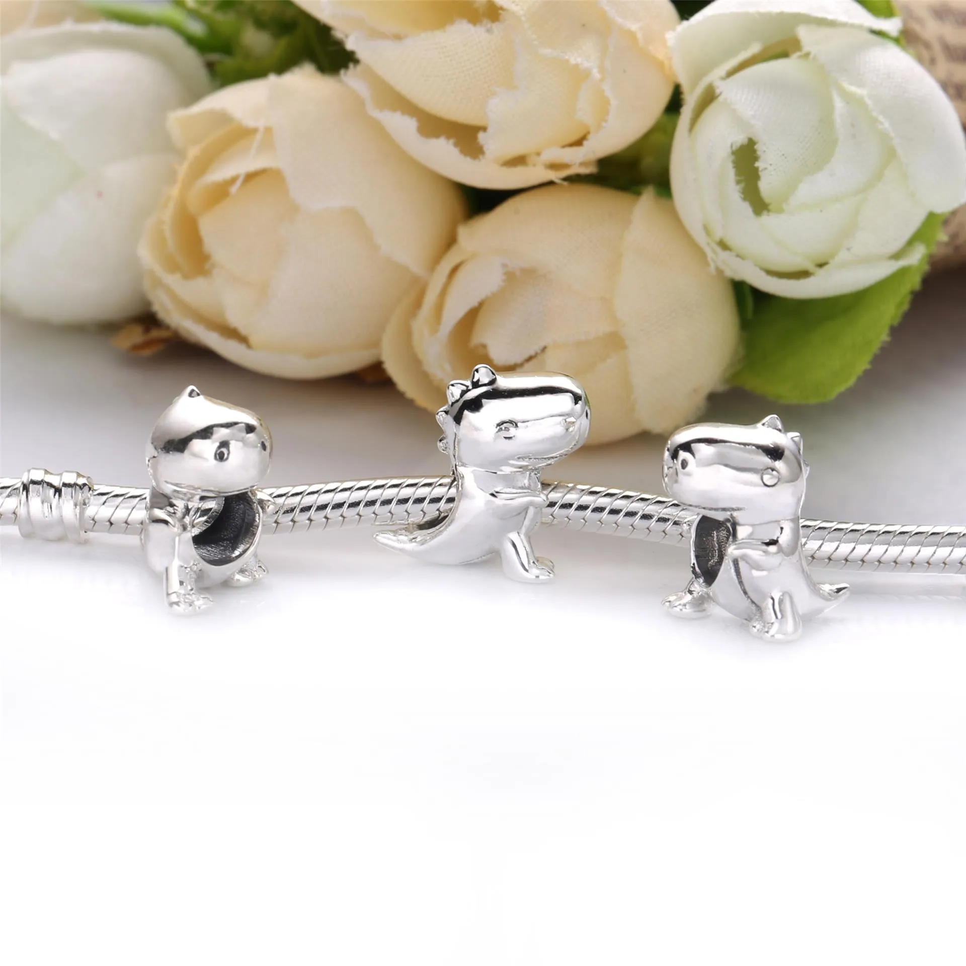 Pandora Dinosaur silver charm - 798123