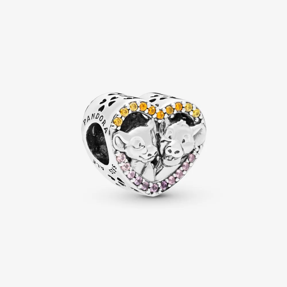 PANDORA Disney Lion King Simba Nala Heart Charm - 798044NPRMX