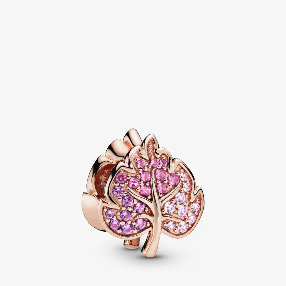 Pandora Funklende Pavé Blad Charm - 788322NPMMX