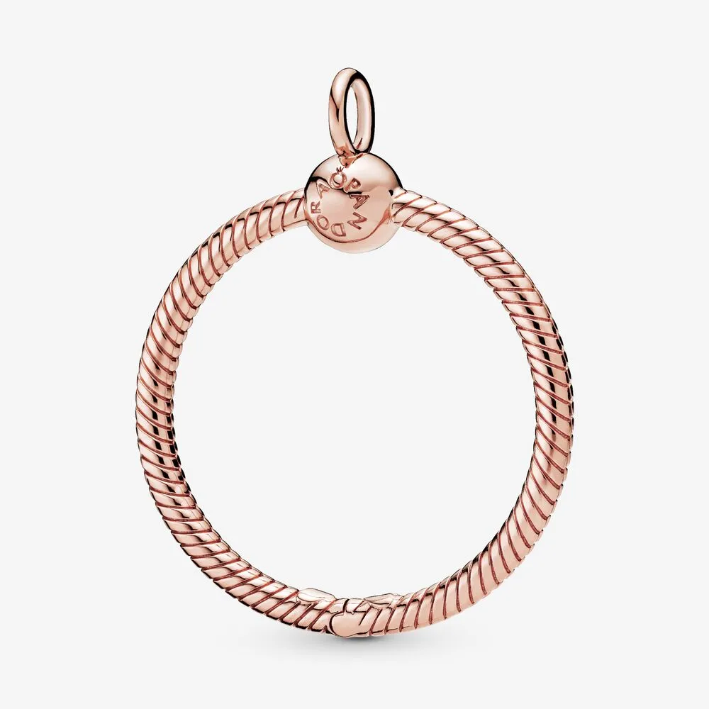 pandora moments rose gold large o pendant pj 00637b