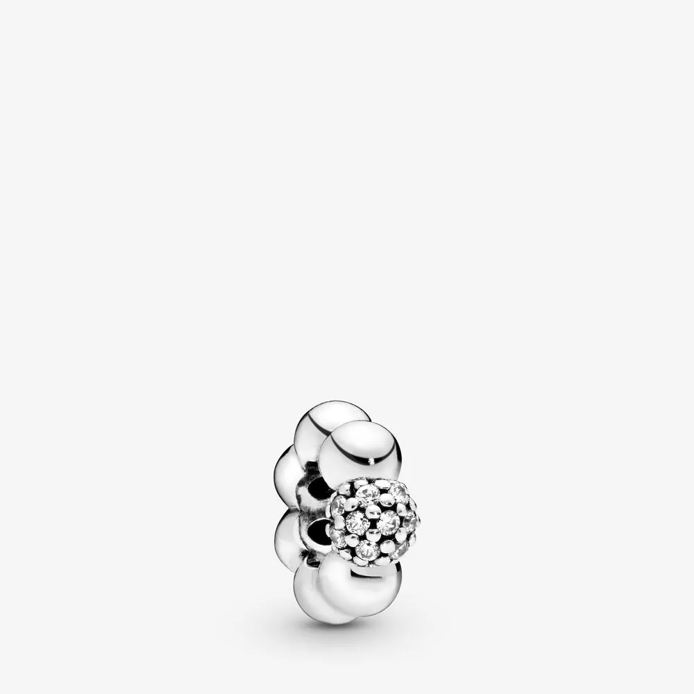 pandora polert pavé bead mellomledd sjarm 798310cz